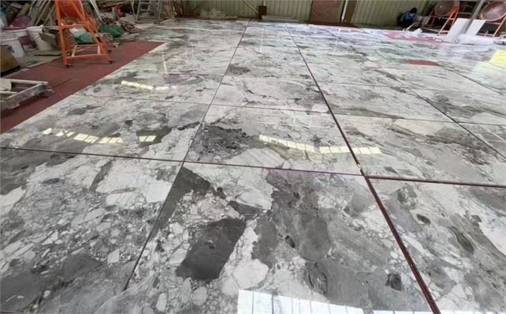 grey marble tiles