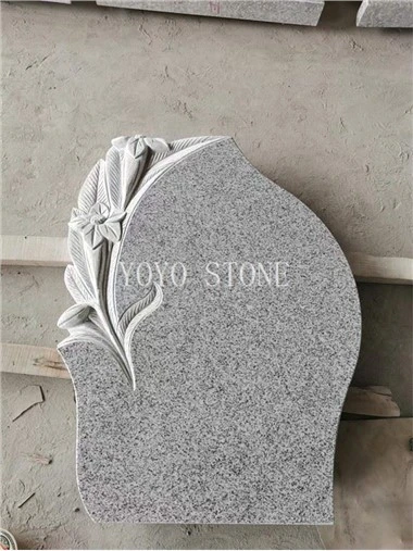 Ochiq kulrang granit qabr tosh
