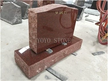 Qizil granit qabr tosh