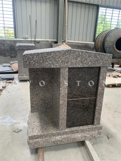 2 niche Columbarium jigarrang granit